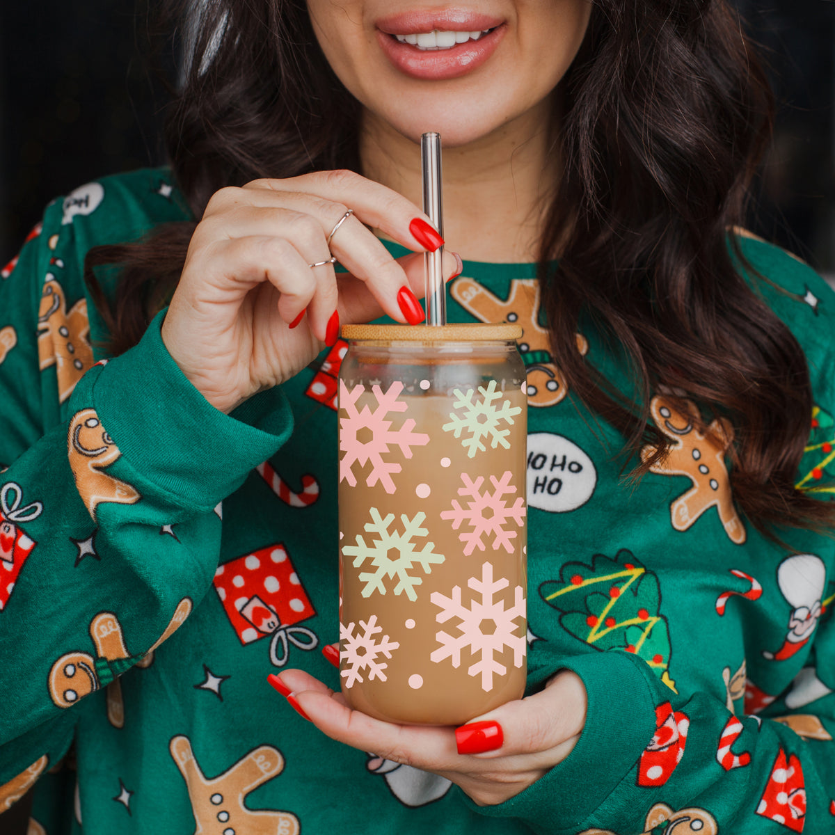 Pastel Snowflakes 17oz
