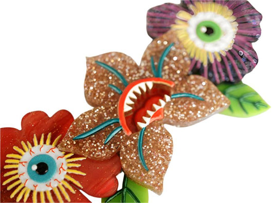 Spooky Flowers Necklace by Laliblue