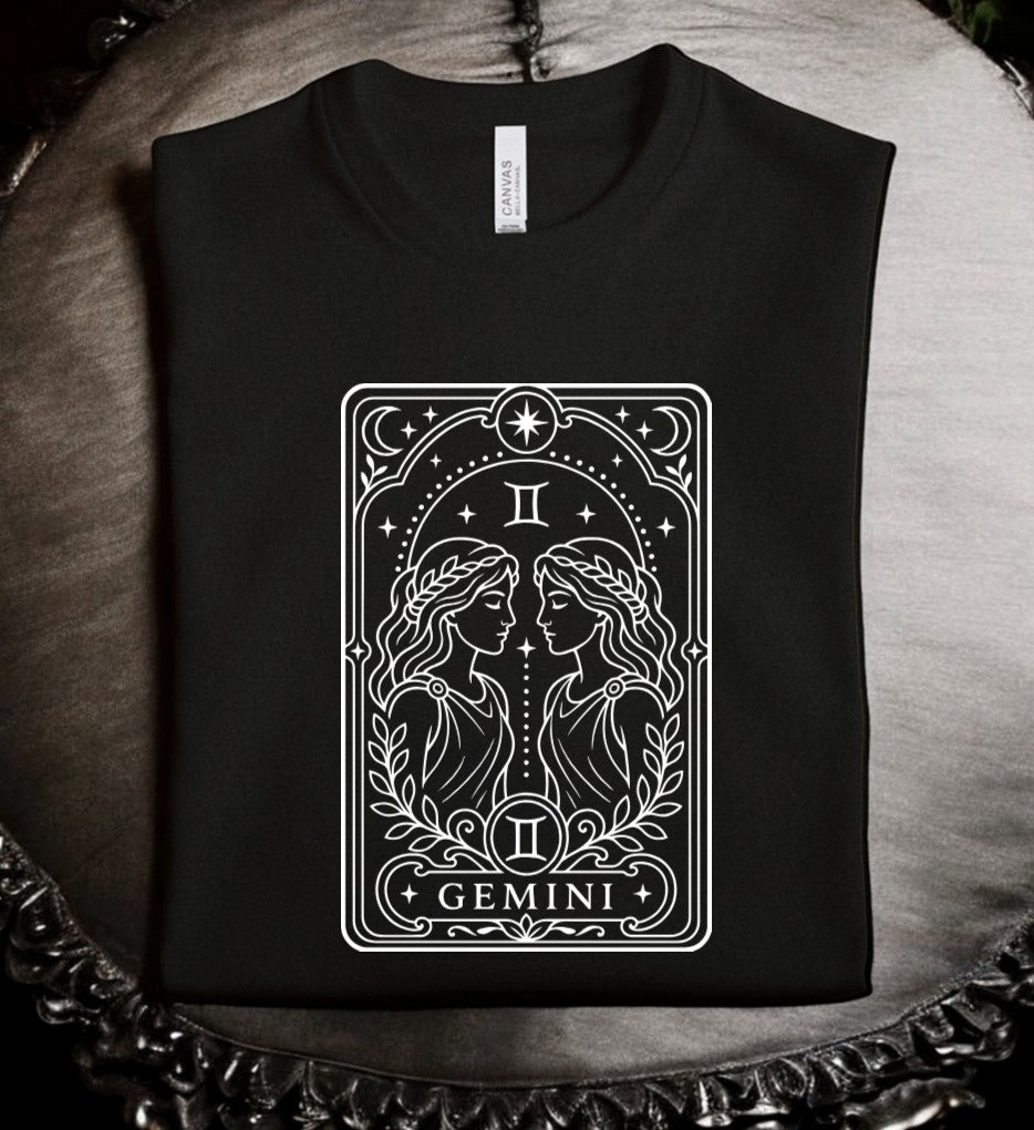 Gemini Tarot - Available in T-Shirt, Pullover, Hoodie, Tank, Cropped t-shirt or Long Sleeve