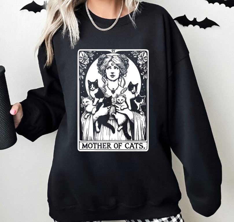 The Mother of Cats Tarot - Available in T-Shirt, Pullover, Hoodie, Tank or Long Sleeve