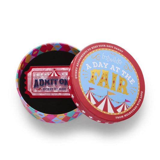 Ticket to Ride Brooch by Erstwilder