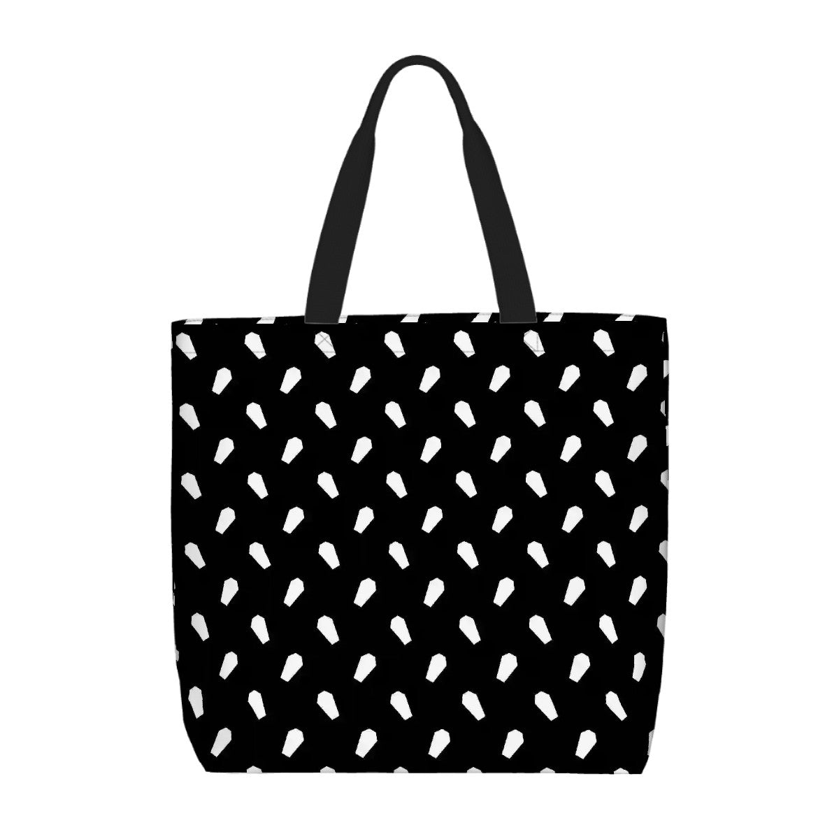 Printed Beach Bag / XL Tote Bag - coffins