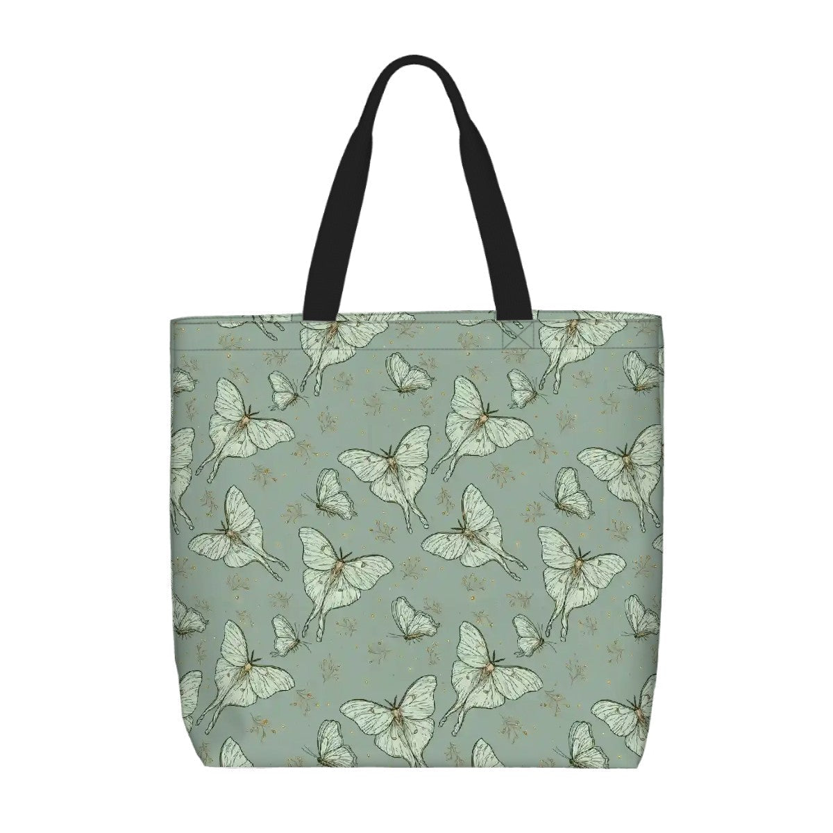 Printed Beach Bag / XL Tote Bag - Luna Moths
