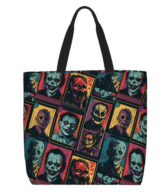 Printed Beach Bag / XL Tote Bag - Zombie Horror