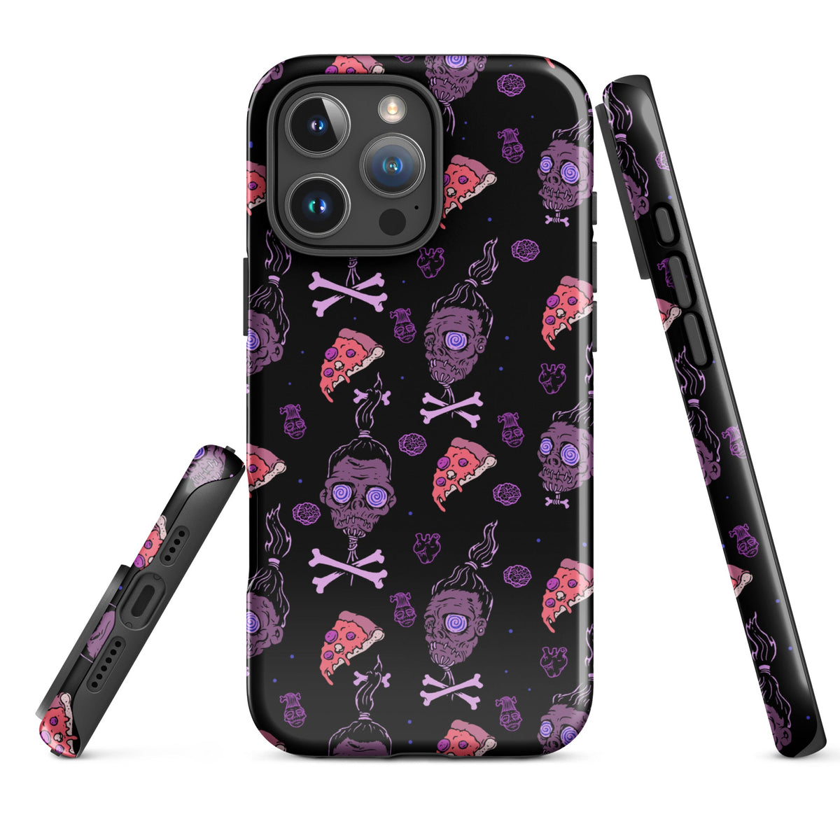 Horror Movies And Pizza iPhone Case