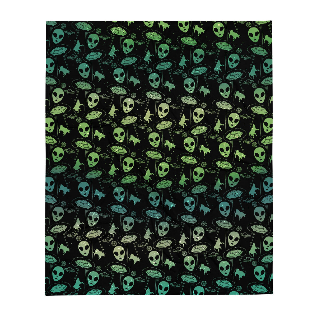 UFOs and Aliens Throw Blanket