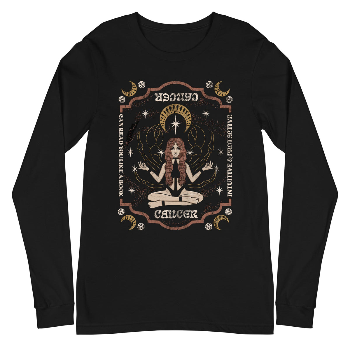 Cancer Zodiac Long Sleeve Shirt