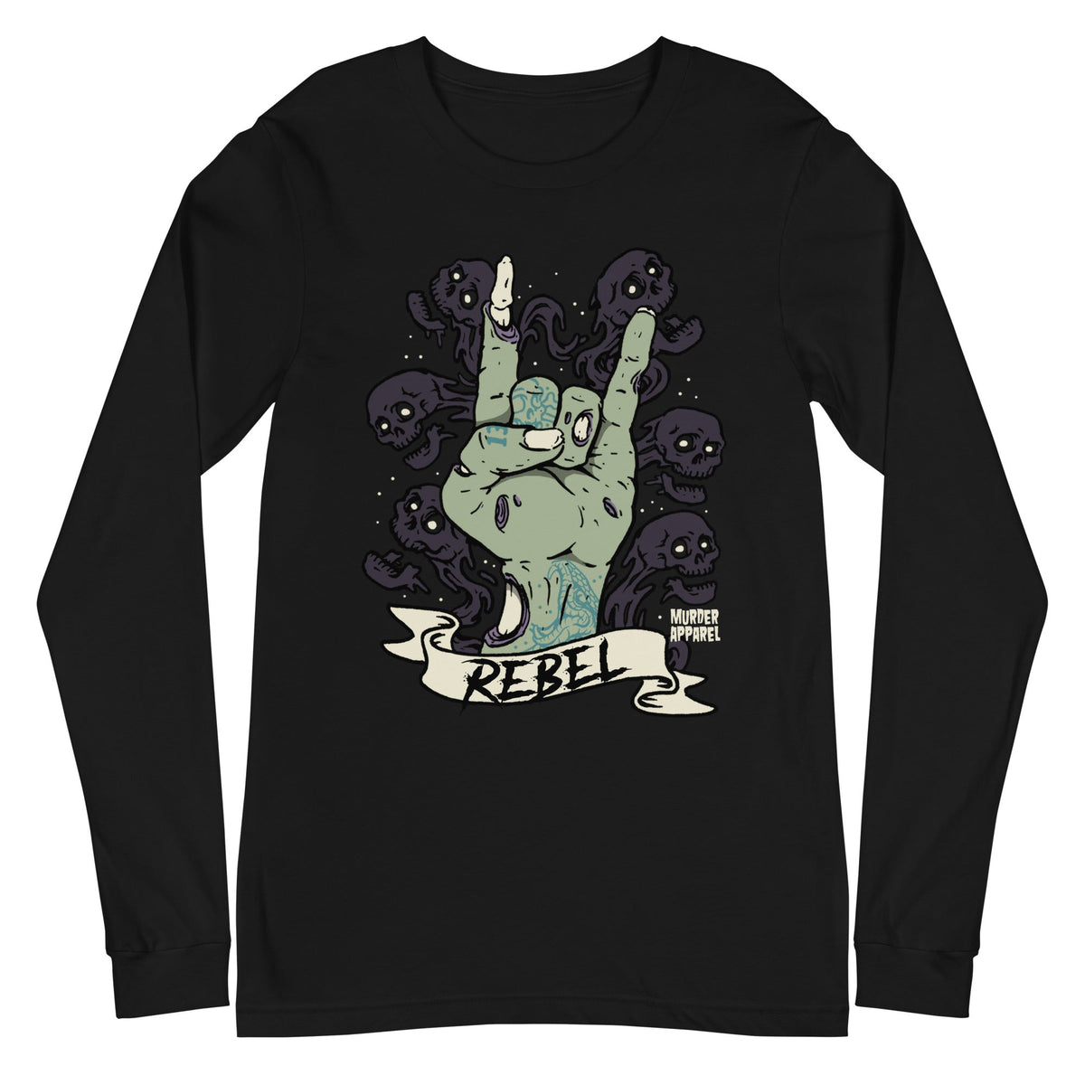 Rebel Zombie Long Sleeve Shirt