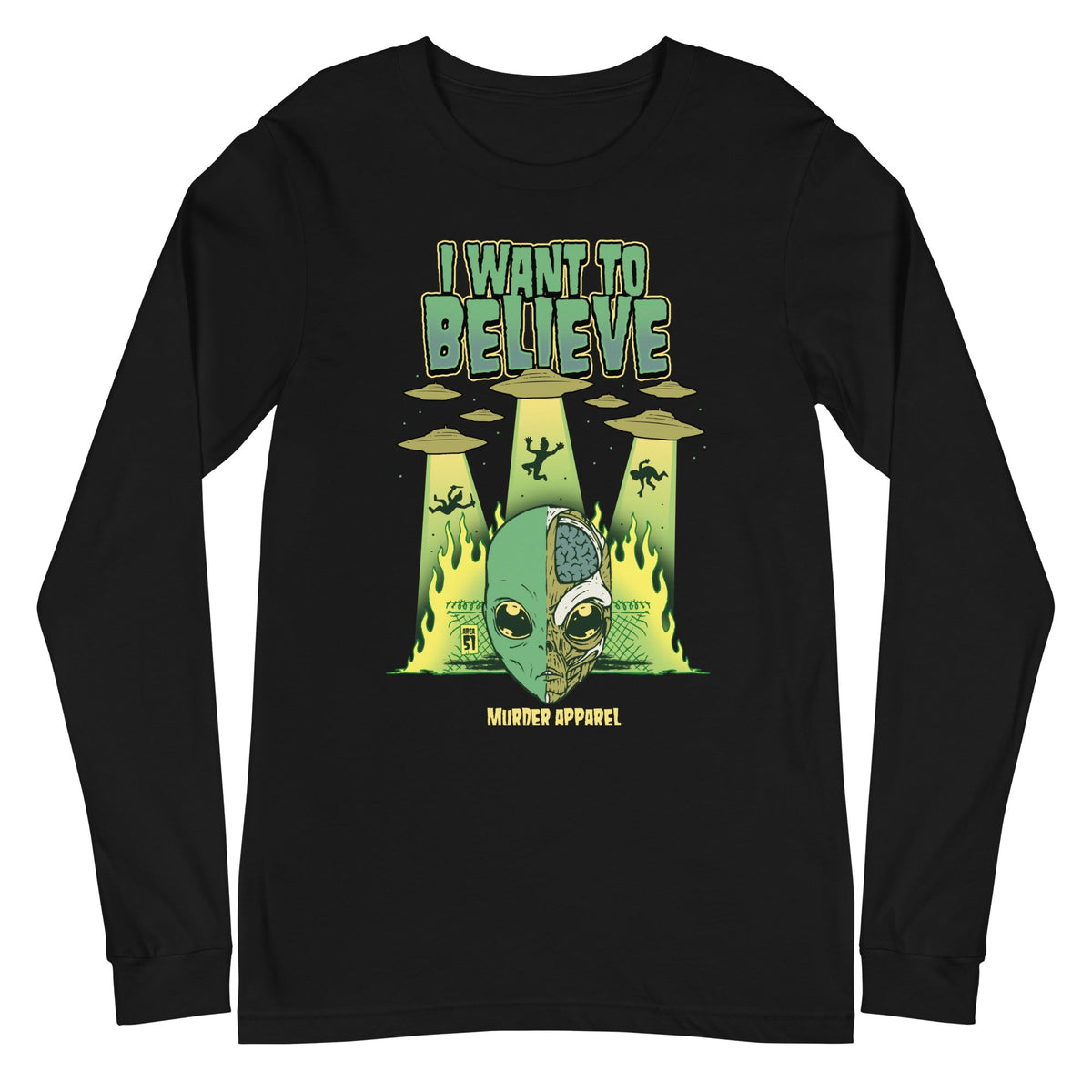 I Want To Believe Alien Long Sleeve Shirt