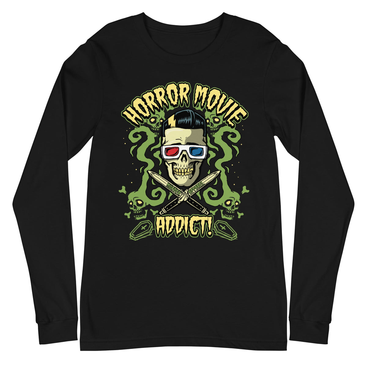 Horror Movie Addict Long Sleeve Shirt