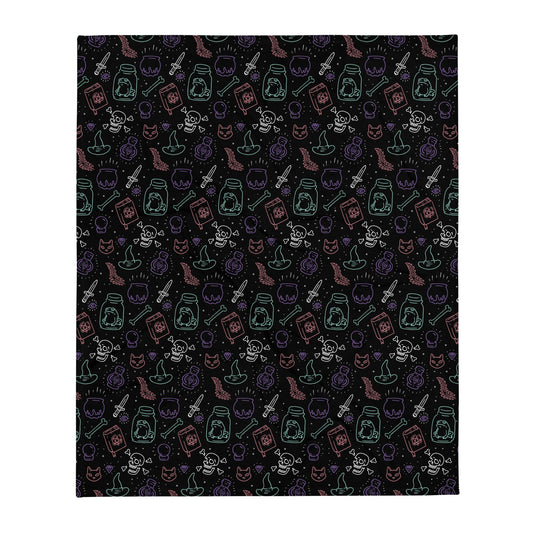 Witchy Vibes Throw Blanket