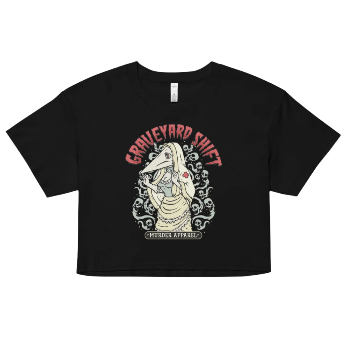 Plague Nurse Graveyard Shift Crop Top