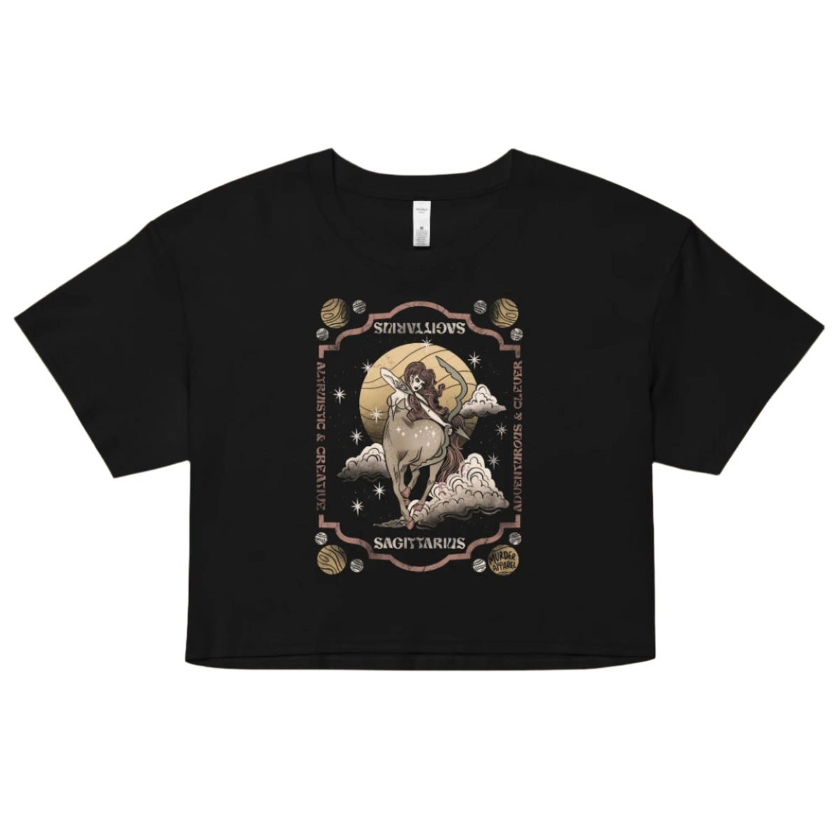 Sagittarius Zodiac Crop Top