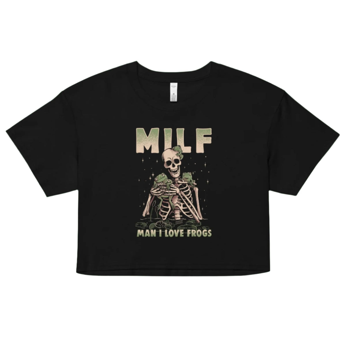 Man I Love Frogs MILF Crop Top