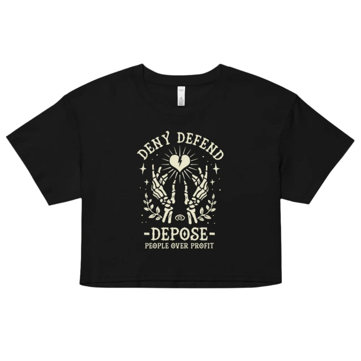 Deny Defend Depose Crop Top