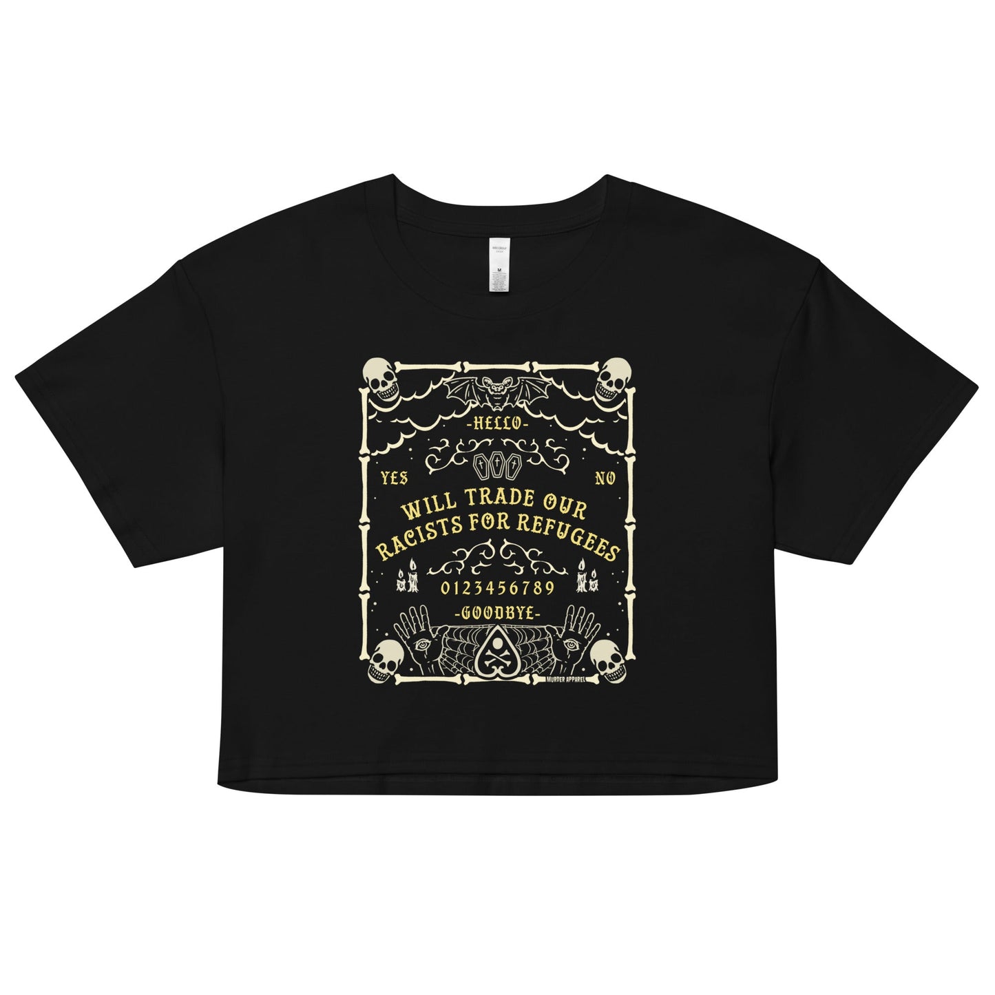 Racists For Refugees Crop Top