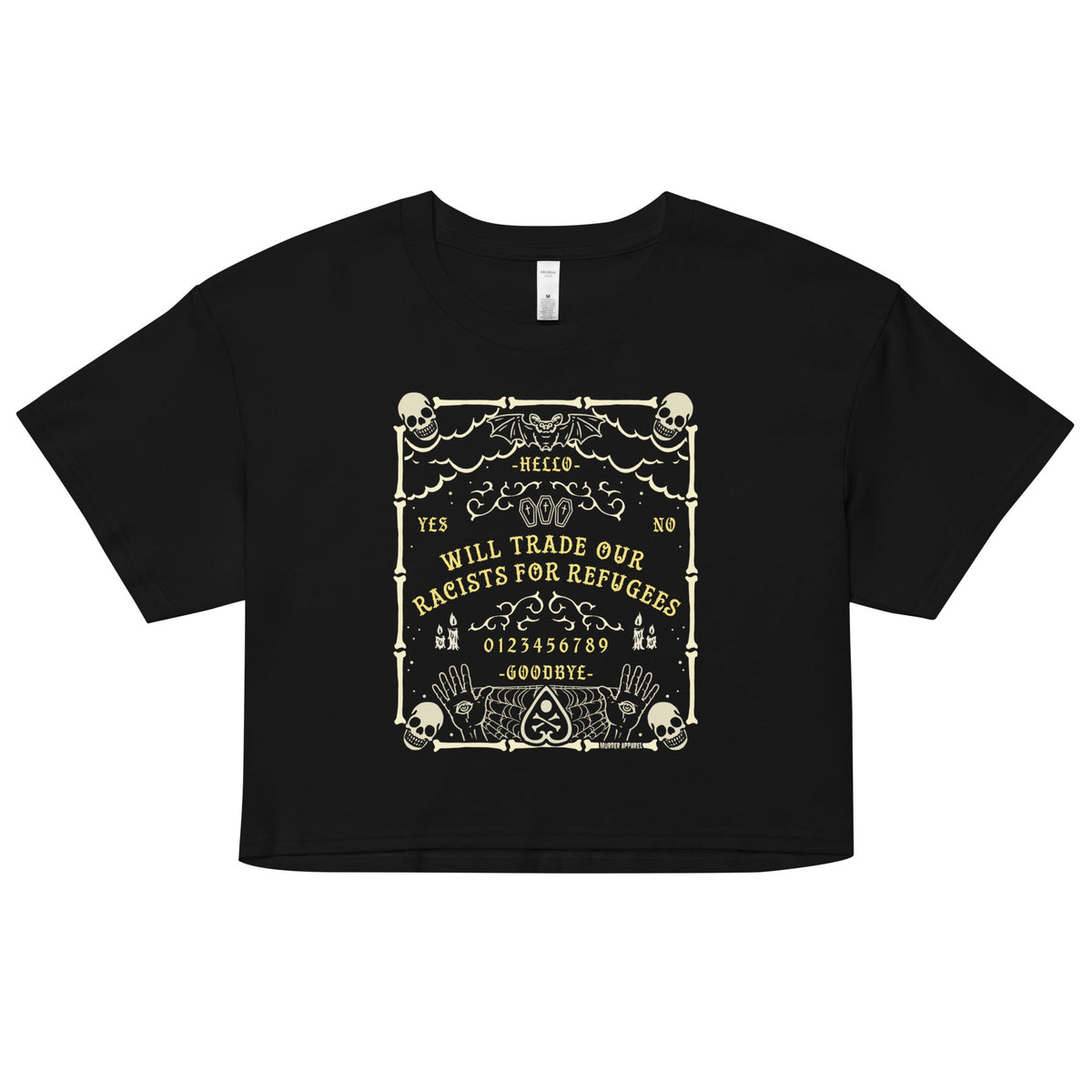 Racists For Refugees Crop Top