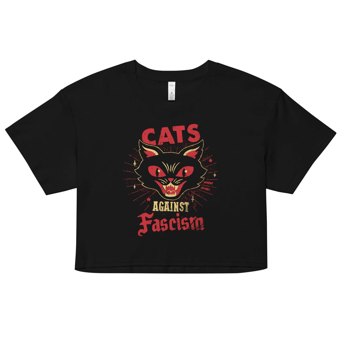 Cats Against Fascism Crop Top
