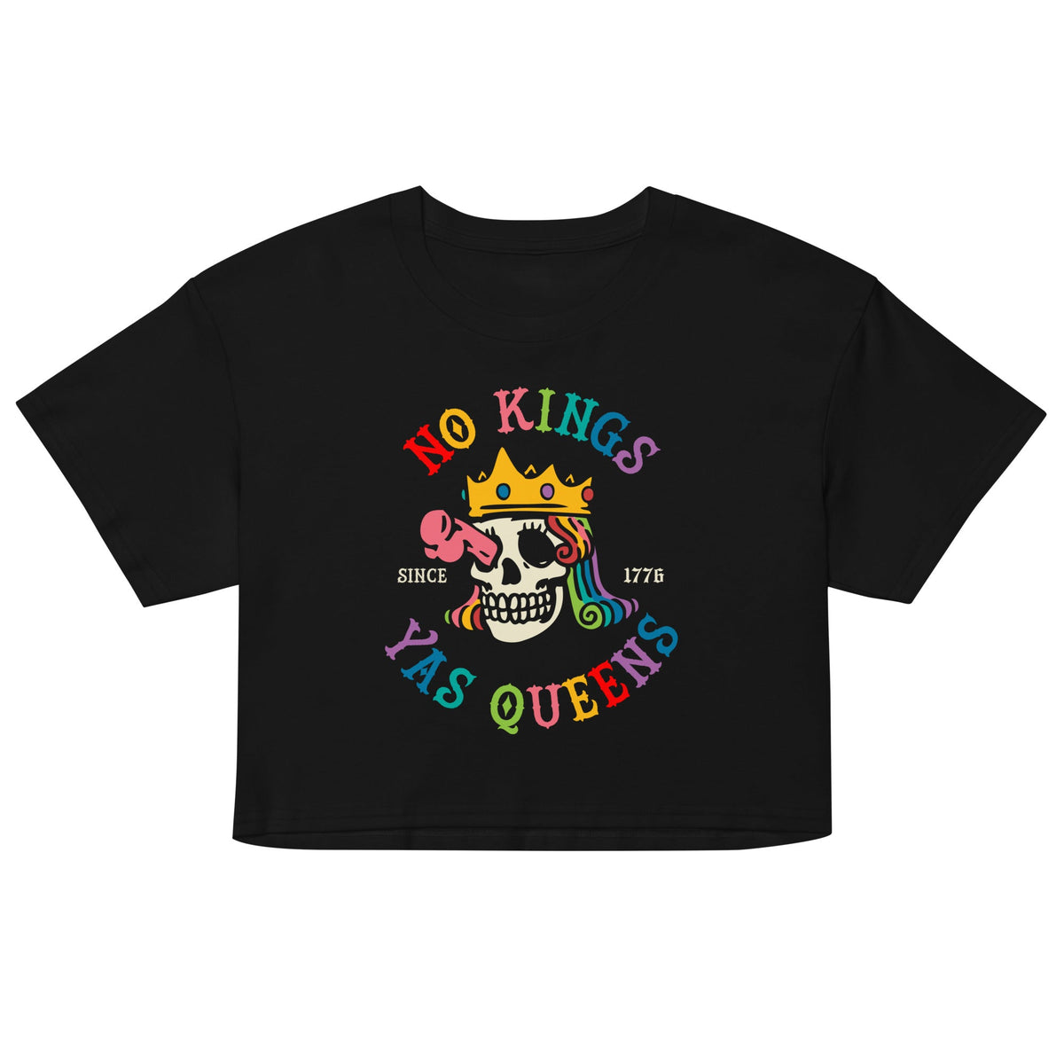 No Kings Yas Queens Crop Top