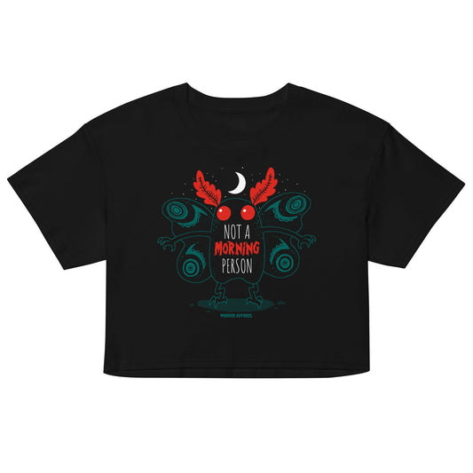 Mothman Morning Person Crop Top