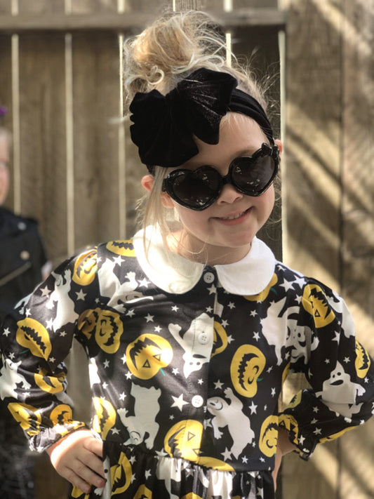 Black Velvet Headband (Baby/Toddler)