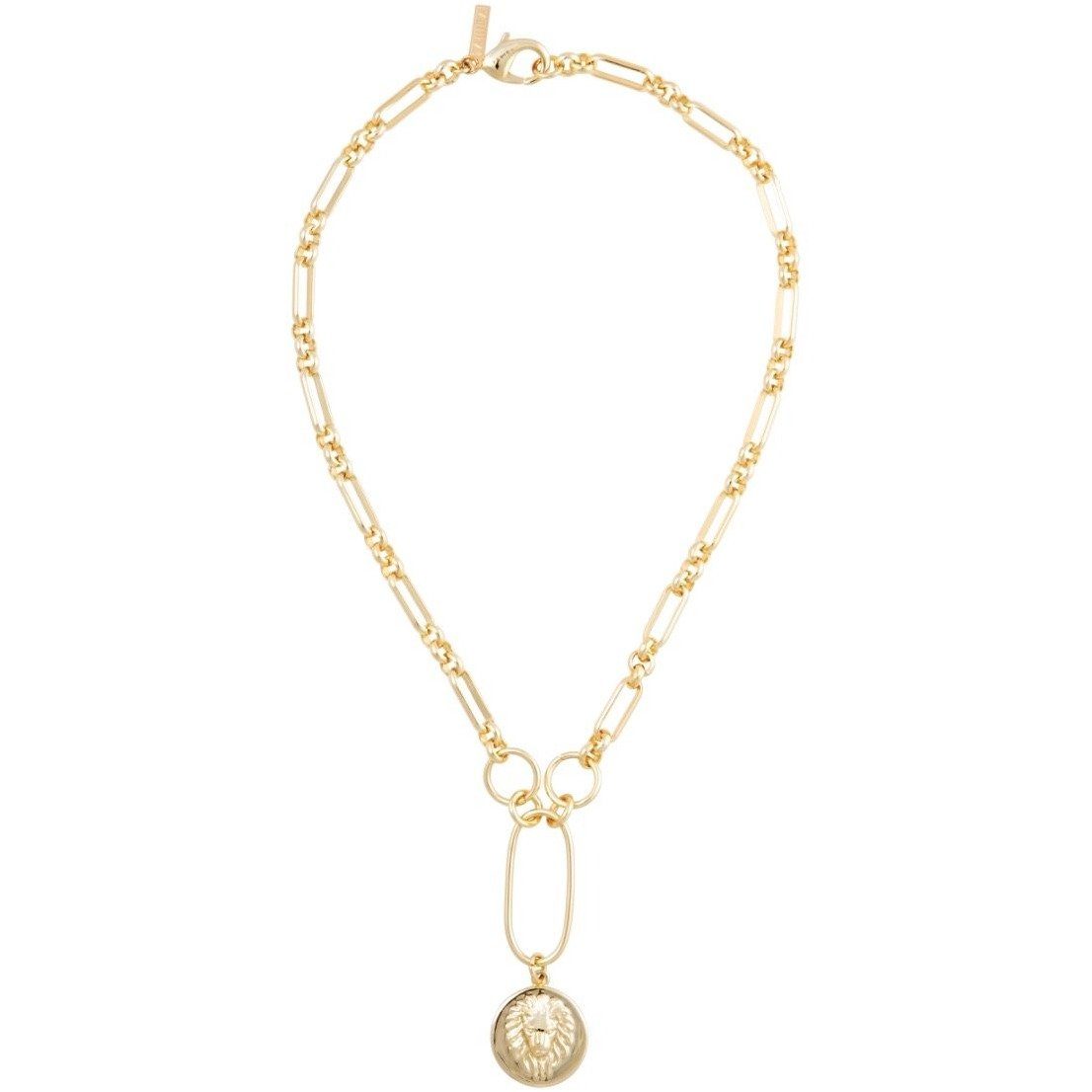 Zoe Lion Medallion Lariat