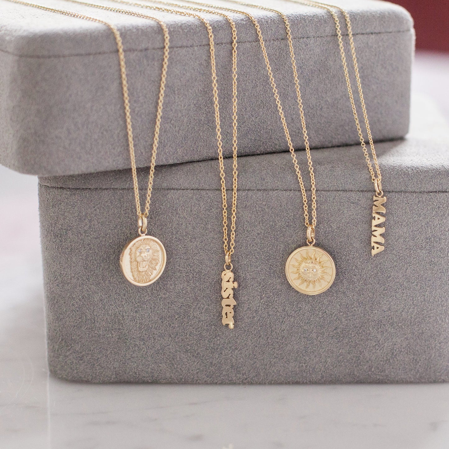 14k Gold Mama Pendant