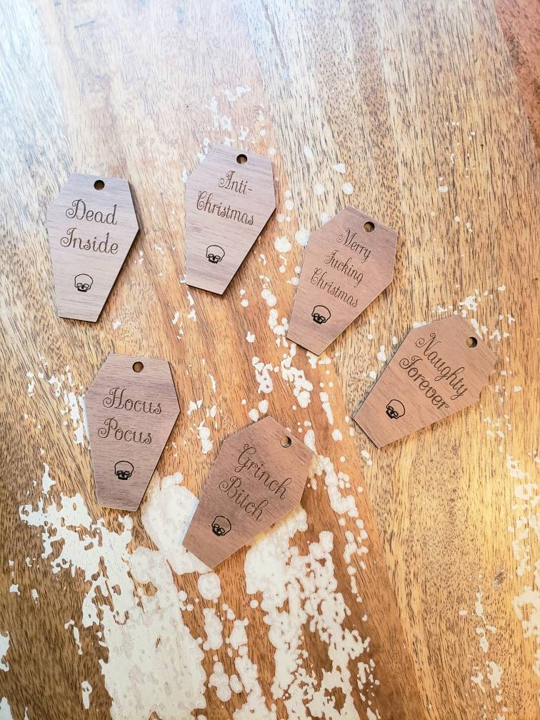 Dozen Coffin Custom Gift Tags