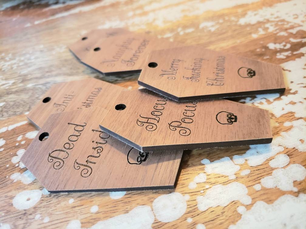 Dozen Coffin Custom Gift Tags