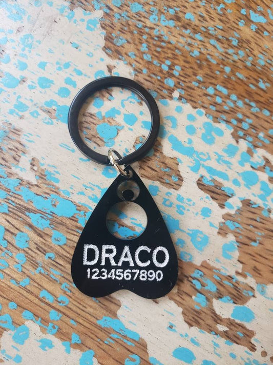 Moon Planchette Pet or Key Chain ID Tag