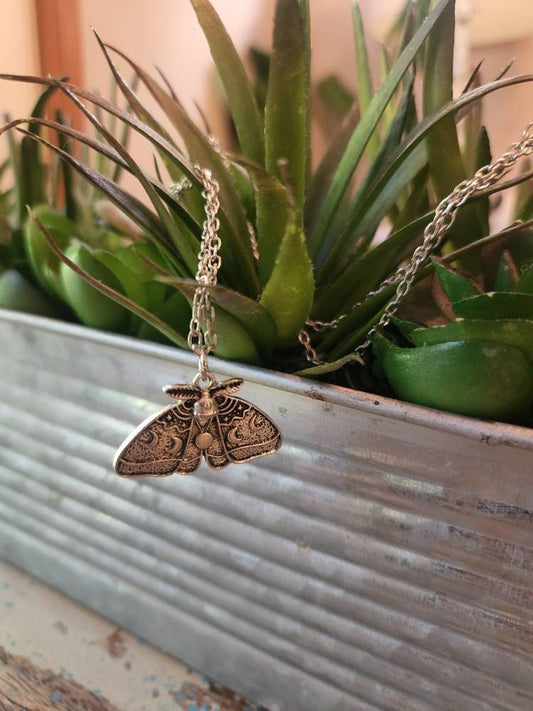 Lunar Moth Necklace