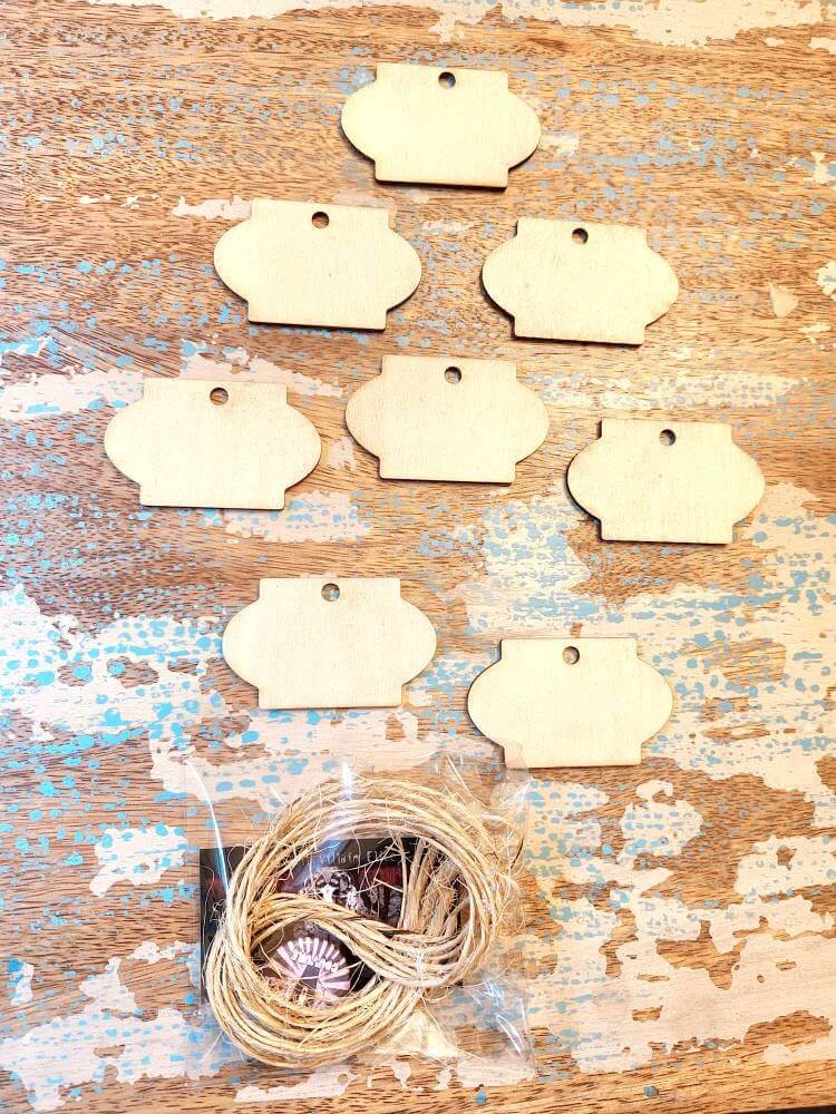 Birch Wood Labels - Qty 8
