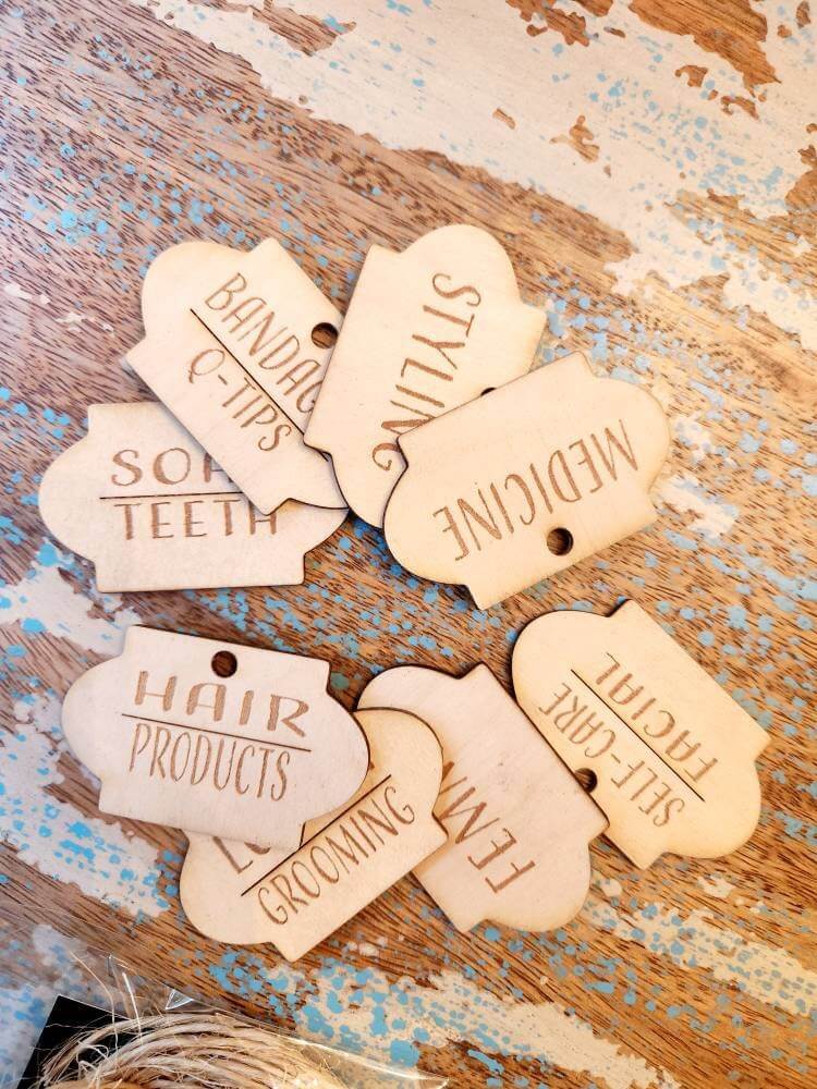 Birch Wood Labels - Qty 8