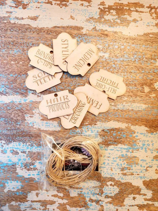 Birch Wood Labels - Qty 8