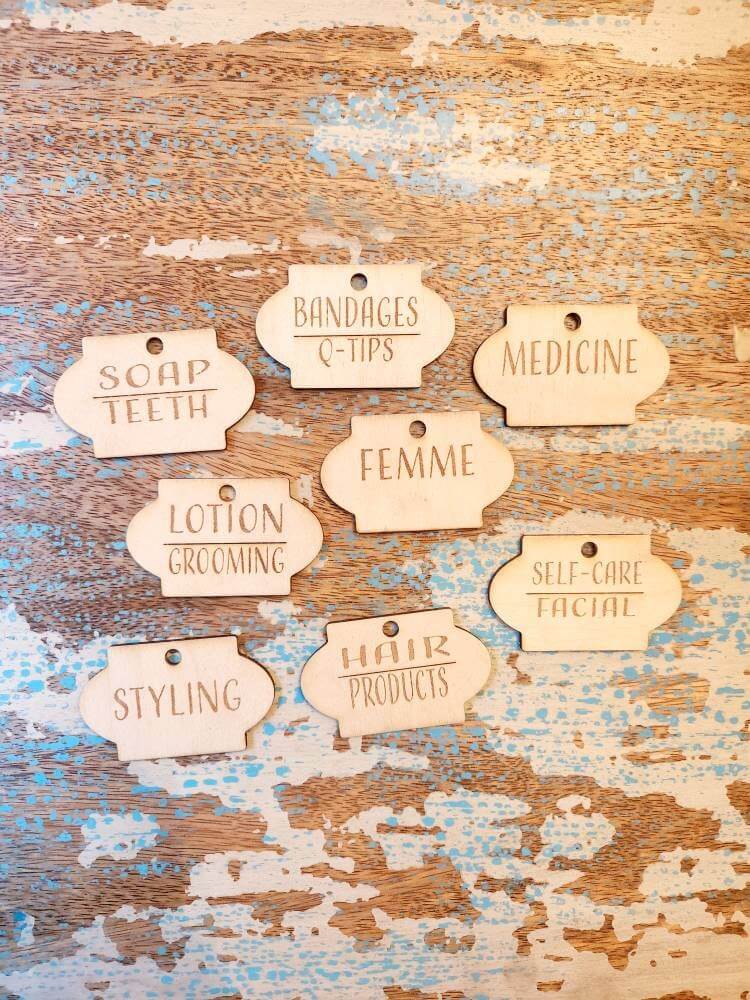 Birch Wood Labels - Qty 8