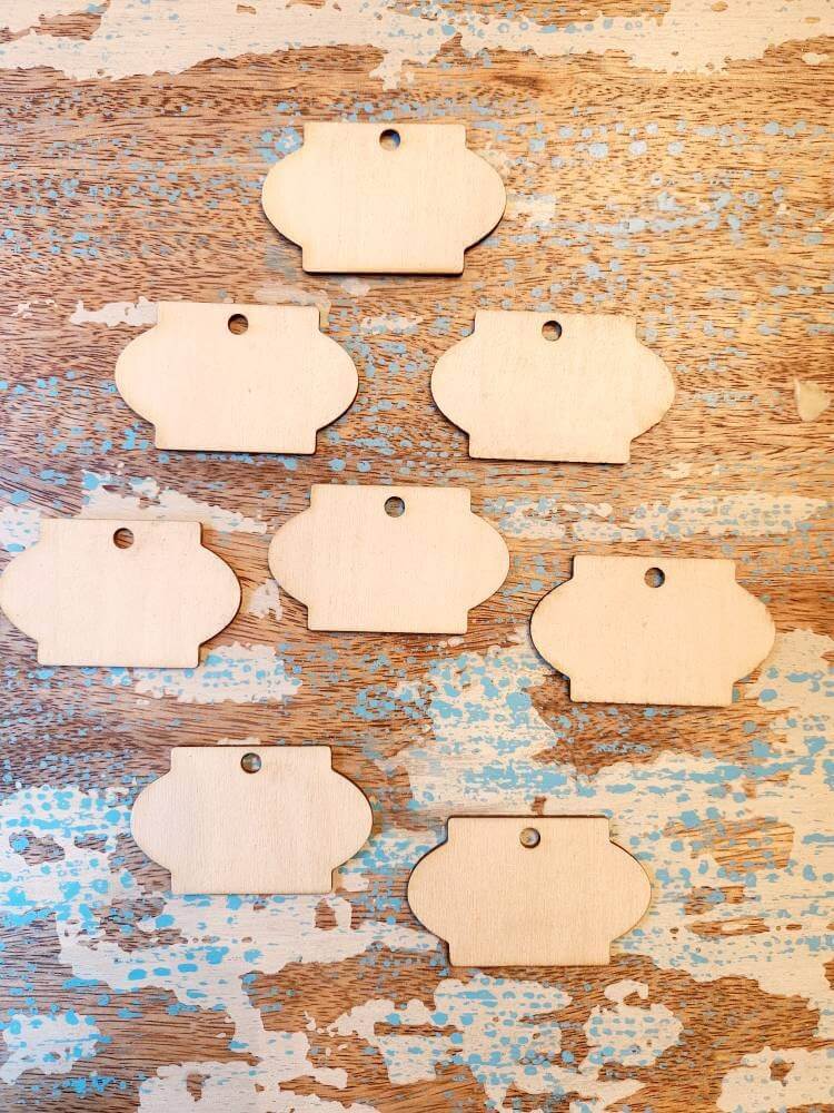 Birch Wood Labels - Qty 8