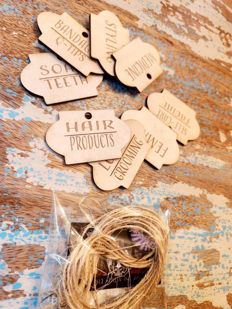 Birch Wood Labels - Qty 8