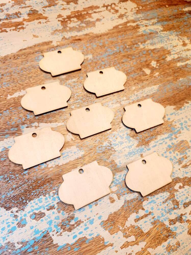 Blank Wood Labels - Qty 8