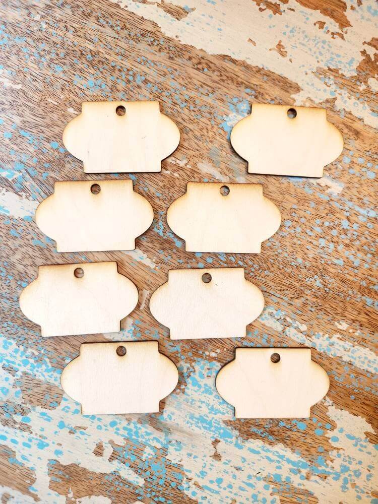 Blank Wood Labels - Qty 8