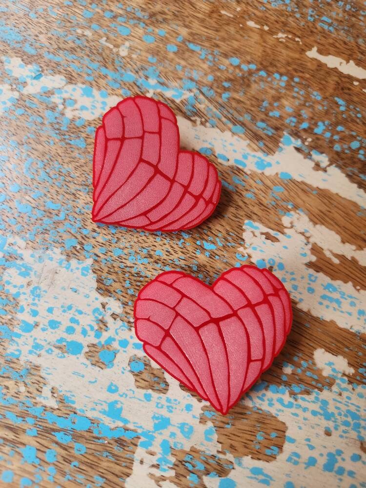 Concha Heart Hair Clips - More Colors