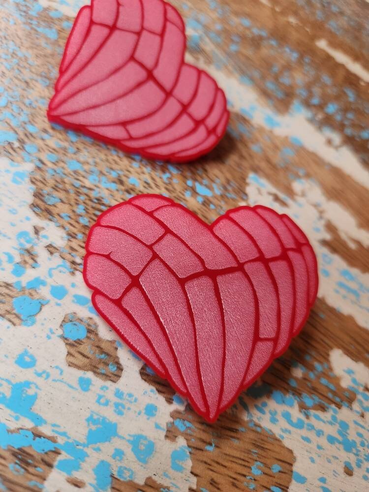 Concha Heart Hair Clips - More Colors