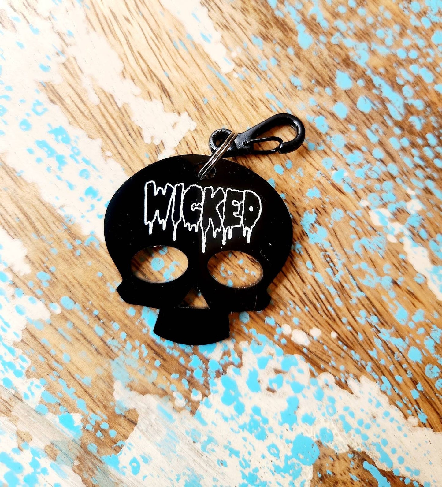 Skull Bloody Pet ID Tag