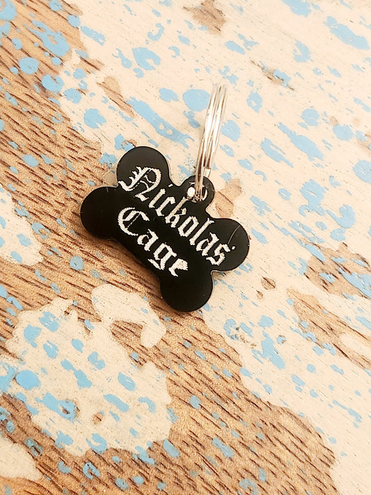BONE Gothic Pet Tag ID More Colors
