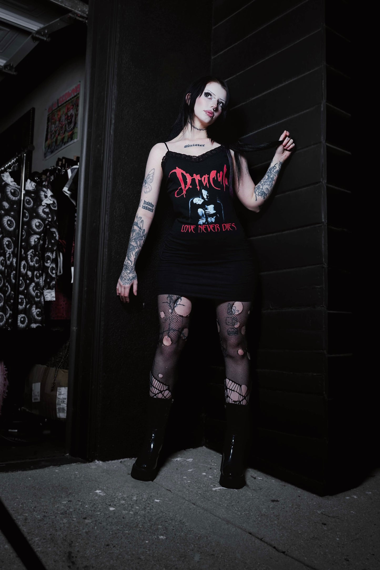 Dracula (Love never dies) Lace Strap Dress