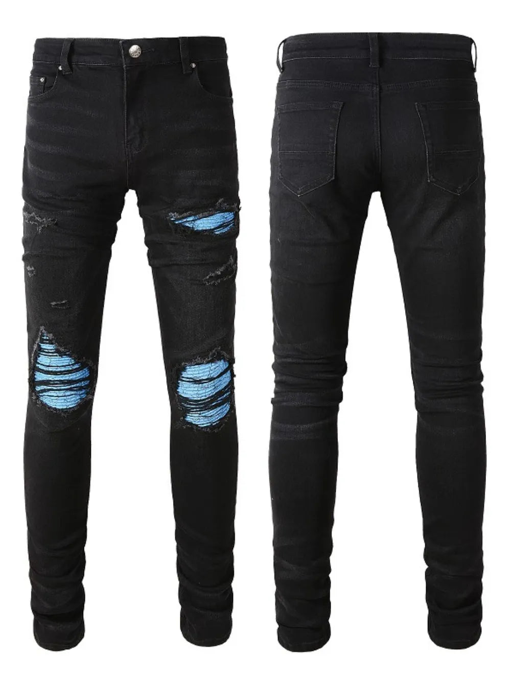 Electric Ruin Distressed Skinny Jeans