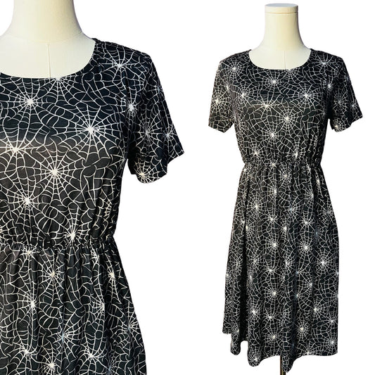 T-shirt Dress - Spider Webs
