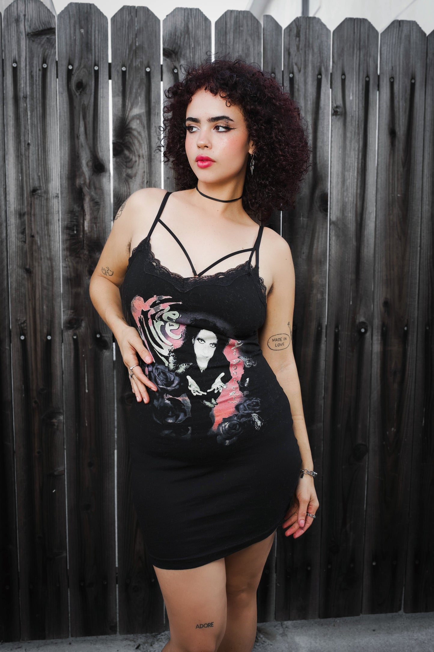 The Cure Lace Strap Dress