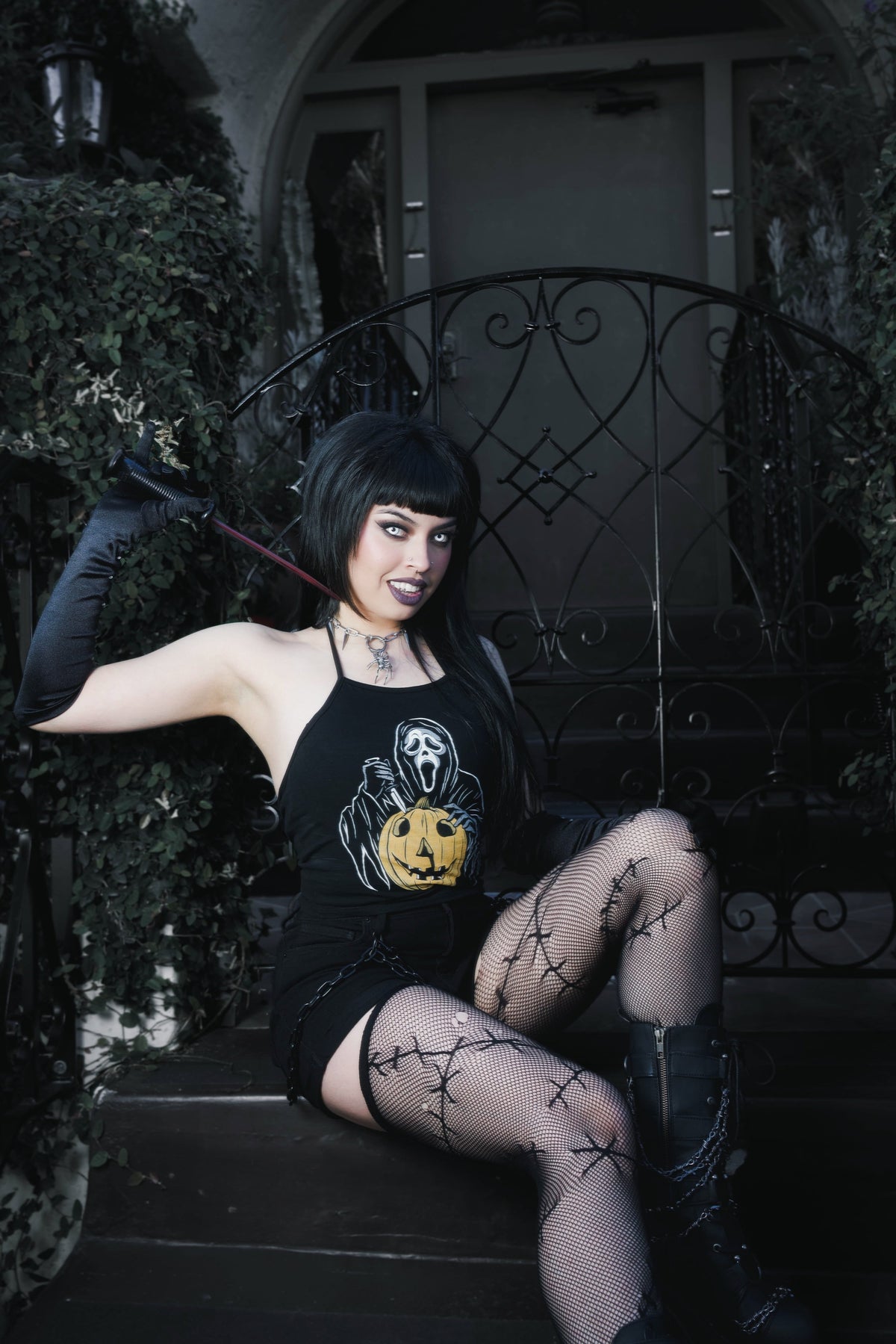Ghostface (Pumpkin) Halter Top