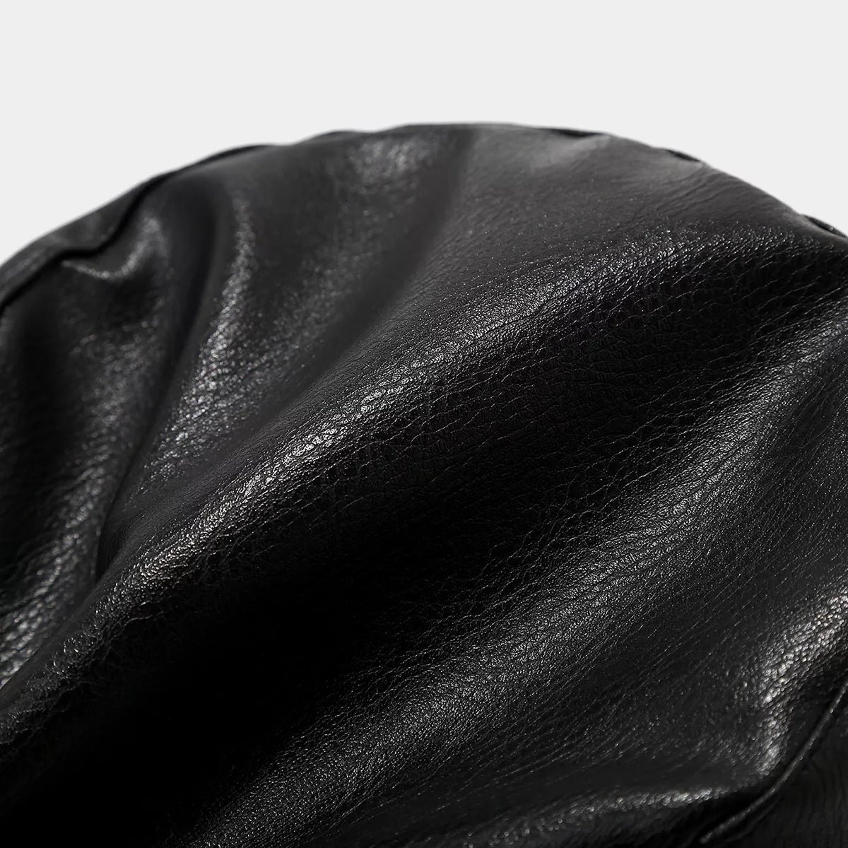 Studded Embellished Faux Leather Hat