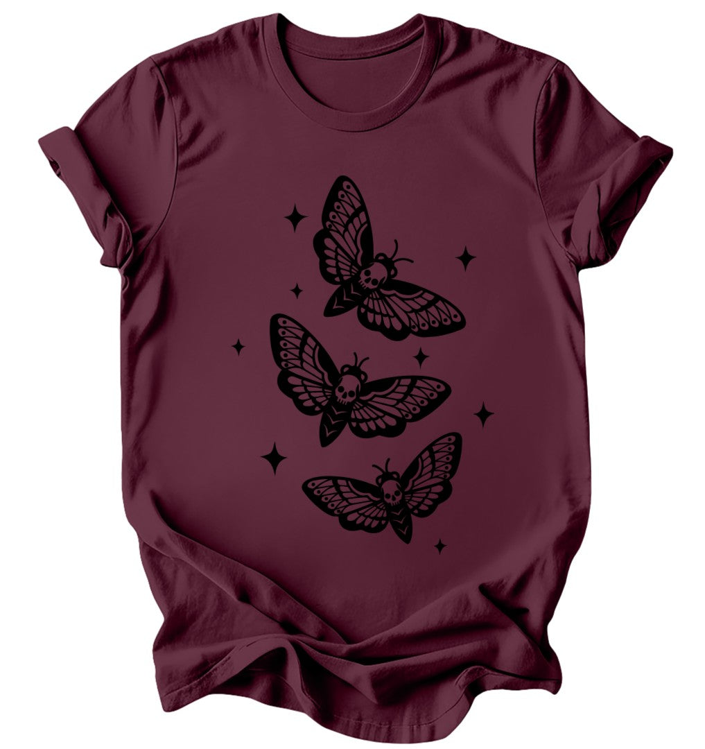 Death Moths - Burgundy or Emerald T-Shirt